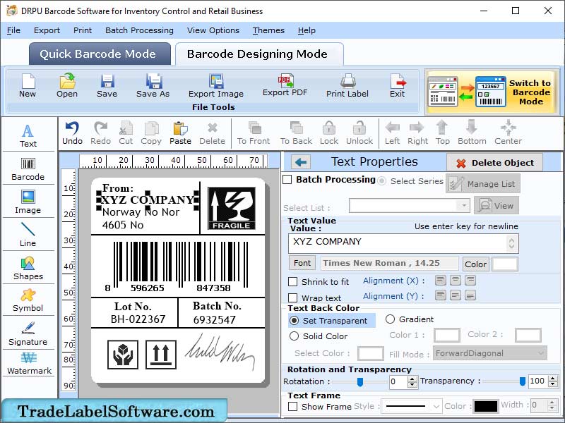 Retail Barcode Label Maker 9.1.2.2 full