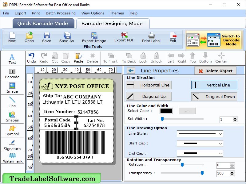Trade Barcode Label Software 8.4.1.2 full