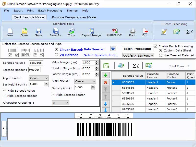 Warehouse Stock Barcode Label Maker