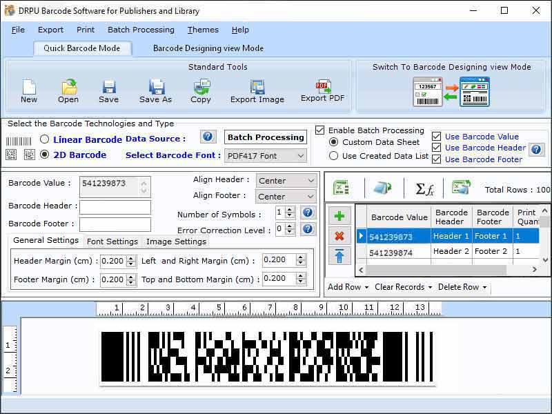 Barcode Maker for Publishing Industry